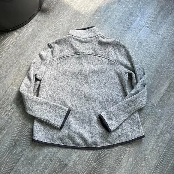 Grey / Black Lululemon Full Zip-Up Fleece Lined Sweater - Picture 4 of 7
